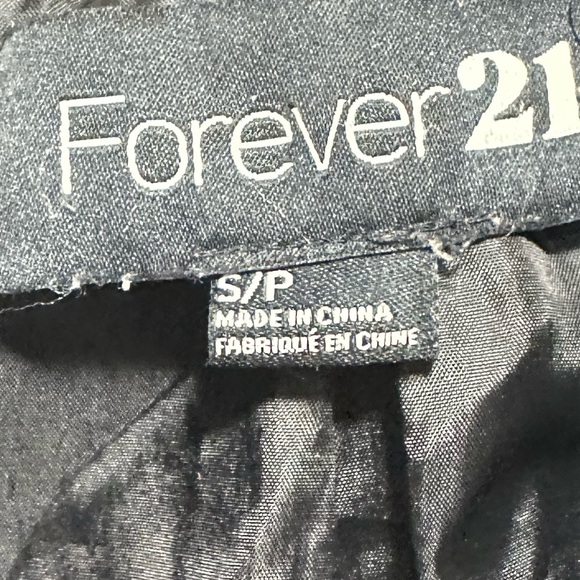 Vintage Y2K Forever 21 Charcoal Double-Breasted Trench Coat - Picture 7 of 8